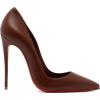 burgundy christiian loubiton pump - Klasyczne buty - 