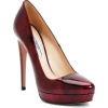 burgundy classic shoes - Klasične cipele - 