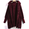 burgundy coat - Belt - 