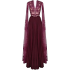 burgundy dress - sukienki - 