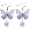 butterfly earings - Aretes - 