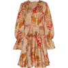 byTiMo Floral-Print Satin Mini Dress - Obleke - 