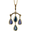 c1950s Frascarolo Plique-a-Jour Necklace - Ogrlice - 