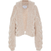 cable knit wool bomber cardigan - Кофты - 