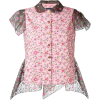 cap sleeve floral shirt - Shirts - $817.40 