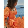 caroline constas orange dress - Obleke - 