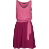casual pink dress - sukienki - 