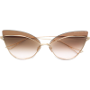 cat-eye tinted sunglasses - サングラス - 
