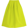 chartreuse skirt - Spudnice - 