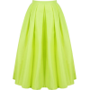 chartreuse skirt - Suknje - 