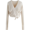 chicwish ivory wrap jumper - Пуловер - 