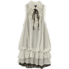 chiffon sleeveless dress - ワンピース・ドレス - 