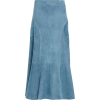 chloe-blue-soft-suede-flared-midi-skirt - Ostalo - 