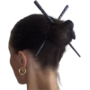 chopsticks bun hairstyle - Uncategorized - 