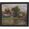 circa 1900s Belgian countryside painting - イラスト - 