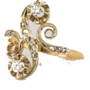 circa 1900s french s shaped gold ring - Anelli - 