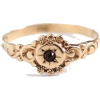 circa 1900s gold garnet ring - Rings - 