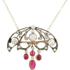 circa 1900s silver and ruby necklace - Ожерелья - 