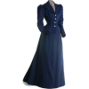 circa 1905 women's suit in midnight blue - Sakoi - 