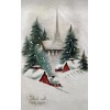 circa 1940s/50s Christmas postcard - Illustraciones - 