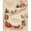 circa 1950s christmas card - Illustraciones - 