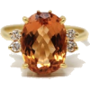 circa 2000s orange topaz ring - Obroči - 
