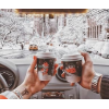 coffee cups in winter - 汽车 - 