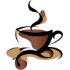coffe logo - イラスト - 