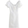 collar wave lace short sleeve dress - Dresses - $27.99 