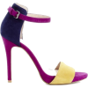 color block heels - Sandals - 