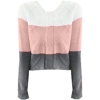 color block pullover - Swetry - 