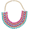 colorful statement necklace - ネックレス - 