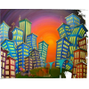 colorful city wall art - Edificios - 