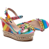colorful wedges - 坡跟鞋 - 