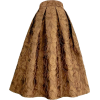 copper jacquard skirt - Faldas - 