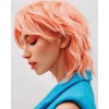 coral peach hair girl - 模特（真人） - 