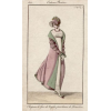 costume parisien 1812 fashion plate - Иллюстрации - 