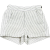 cotton striped shorts - Calções - 