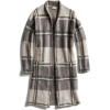 cozy plaid cashmere duster - Куртки и пальто - 