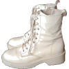 cream boots - Botas - 