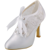 creme white satin mary jane - Klasične cipele - 