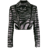 cropped metallic jacket - Jaquetas e casacos - 