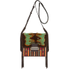 crossbody bag with carpet embroidery - ハンドバッグ - 