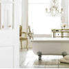 glamour white bathroom - Fundos - 