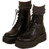 cute doc marten boots with socks - Buty wysokie - 