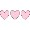 cute pink hearts doodle - Ilustracije - 