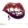 cut ourt vampire lips - イラスト - 