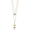 dainty layered pendant necklace - Naszyjniki - 