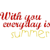 Summer - 插图用文字 - 