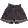 dark blue denim shorts - 短裤 - 